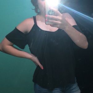Mudd Black off the shoulder shirt